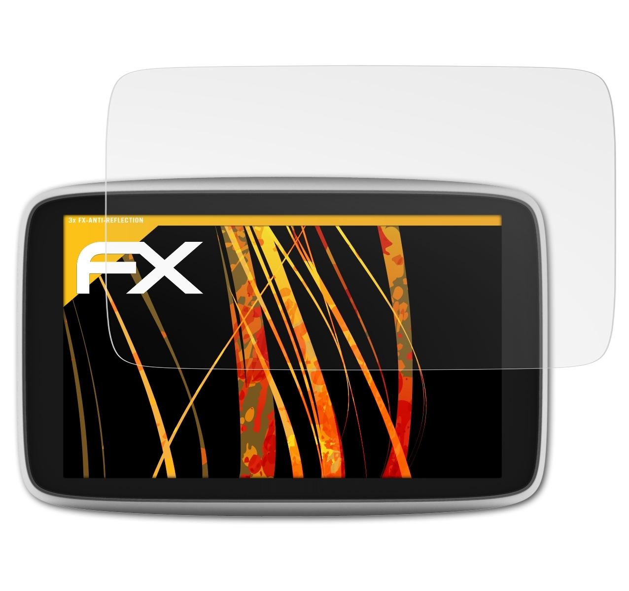 ATFOLIX (6 Premium inch)) FX-Antireflex GO TomTom 3x Displayschutz(für