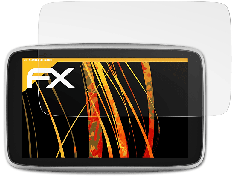 ATFOLIX (6 Premium inch)) FX-Antireflex GO TomTom 3x Displayschutz(für