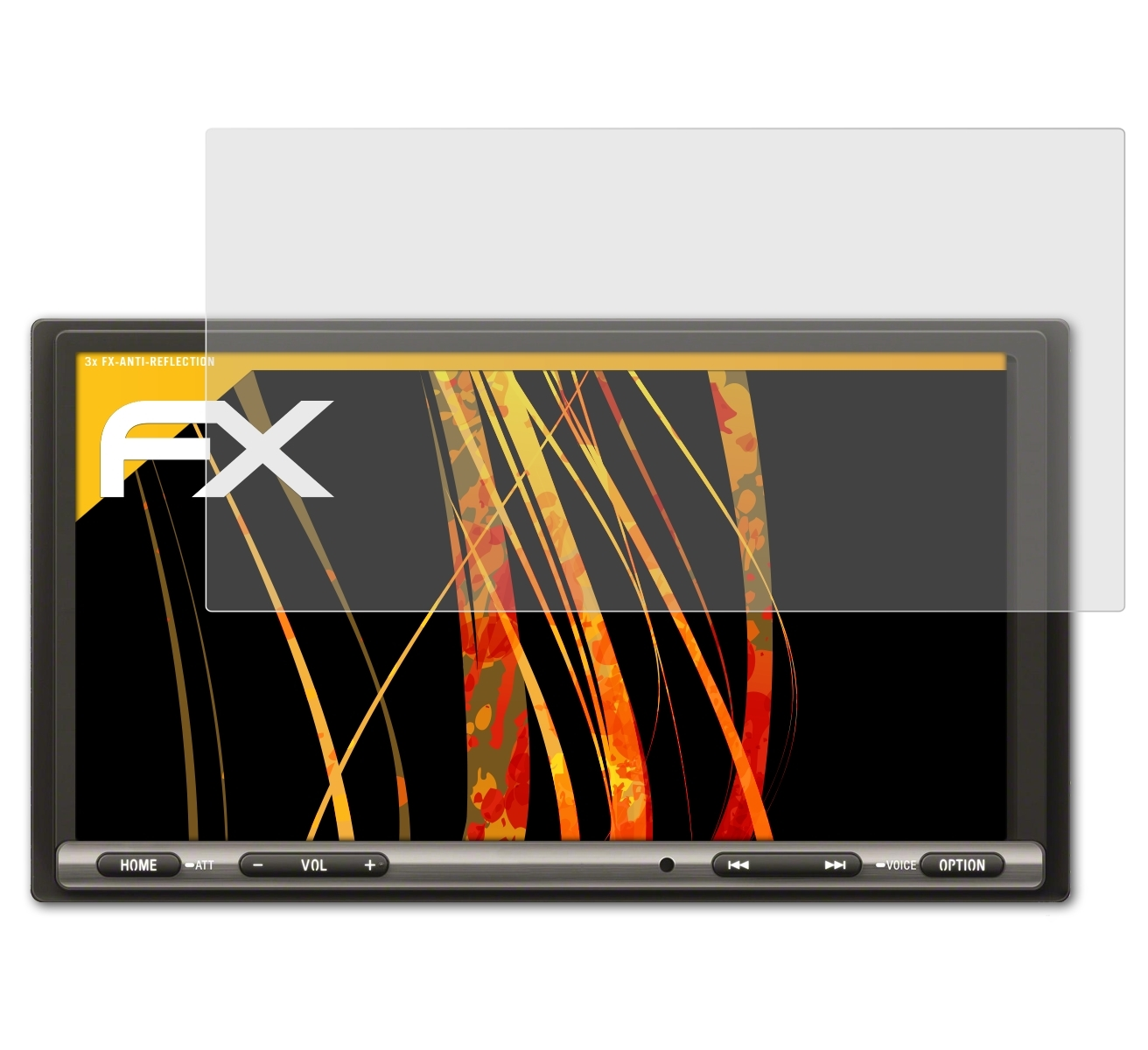 ATFOLIX 3x FX-Antireflex Displayschutz(für Sony XAV-AX3005DB)