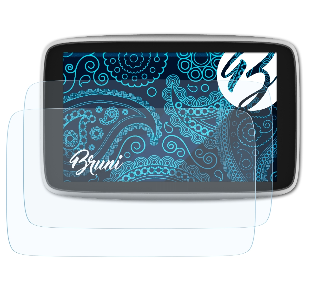 BRUNI 2x GO inch)) Premium (6 Schutzfolie(für TomTom X Basics-Clear