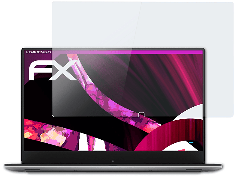 ATFOLIX FX-Hybrid-Glass Schutzglas(für Dell XPS 15 4K UHD (9570))