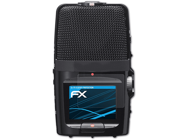 ATFOLIX 3x FX-Clear Displayschutz(für Zoom H2n)