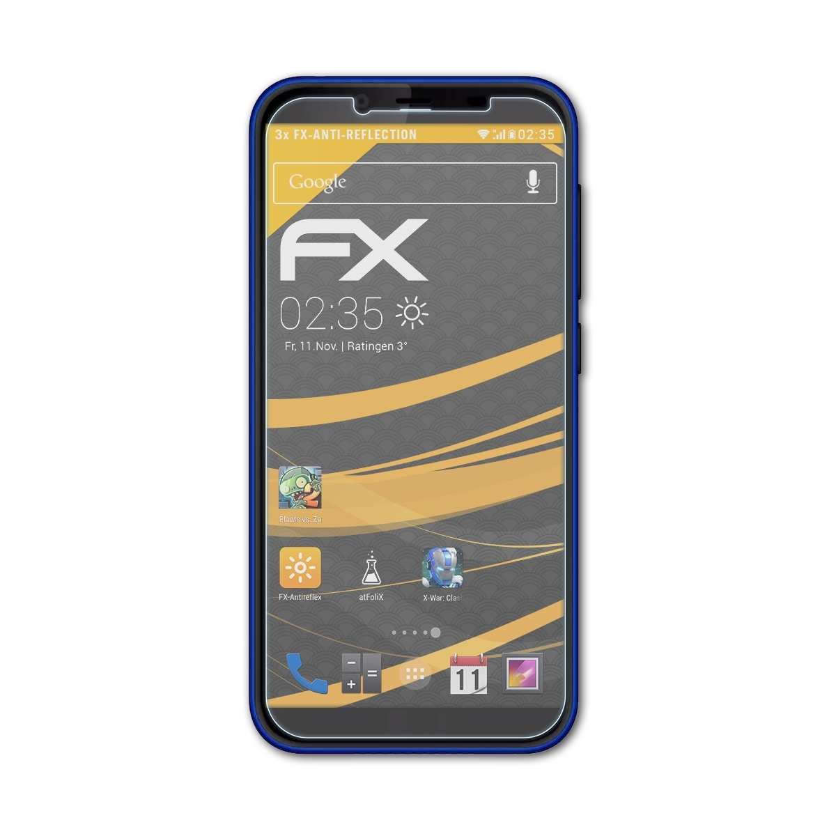 ATFOLIX 3x FX-Antireflex Displayschutz(für Infinity Hisense E9)
