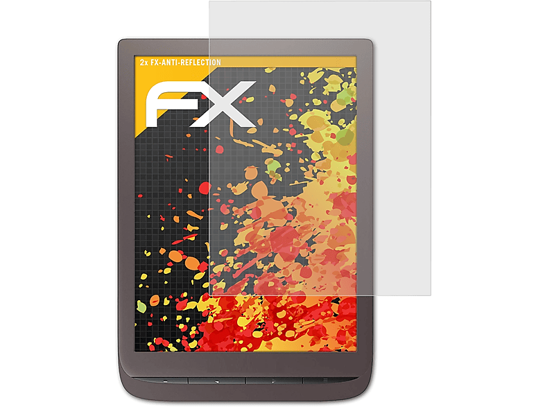 ATFOLIX 2x FX-Antireflex PocketBook 3) Displayschutz(für InkPad