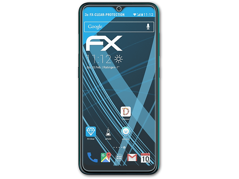 ATFOLIX 7.2) FX-Clear 3x Nokia Displayschutz(für