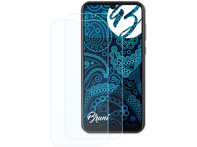 BRUNI 2x Basics-Clear Schutzfolie(für Huawei Honor 8S)