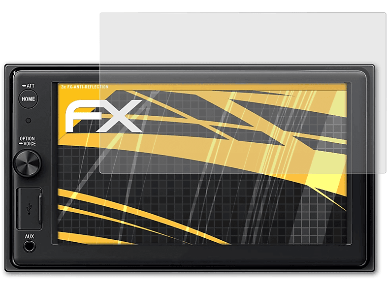 ATFOLIX 3x FX-Antireflex Displayschutz(für Sony XAV-AX1005DB)