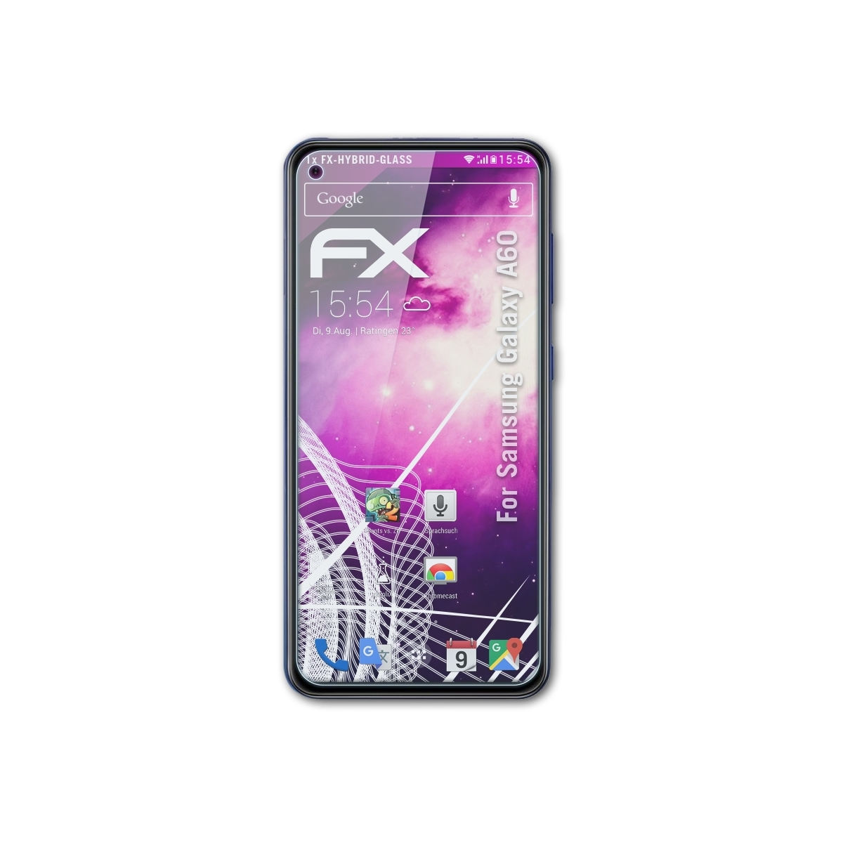 ATFOLIX Samsung A60) Schutzglas(für Galaxy FX-Hybrid-Glass