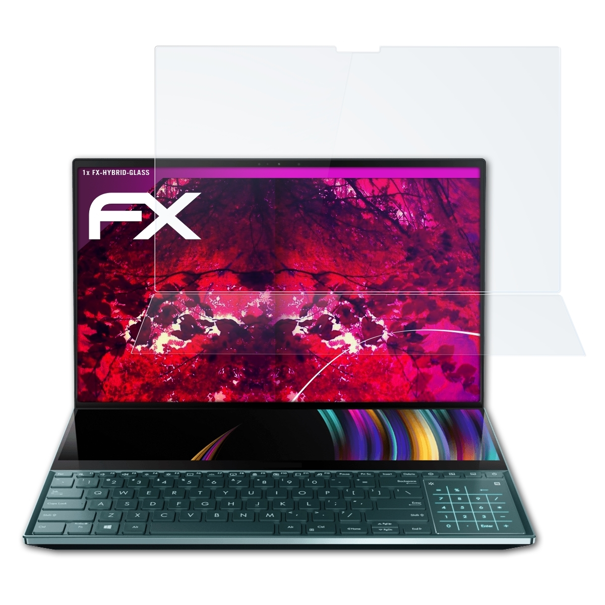 inch)) Asus (15.6 Duo ZenBook Pro FX-Hybrid-Glass ATFOLIX Schutzglas(für