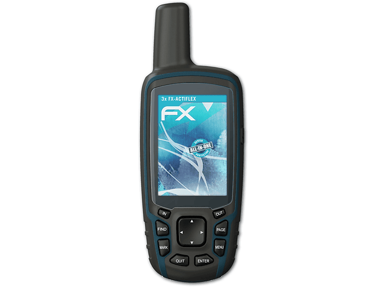 64x) Displayschutz(für ATFOLIX Garmin 3x GPSMap FX-ActiFleX