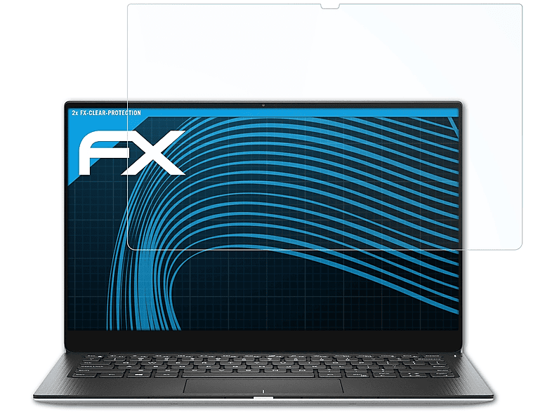 ATFOLIX 2x FX-Clear Displayschutz(für Dell XPS 13 (9380))