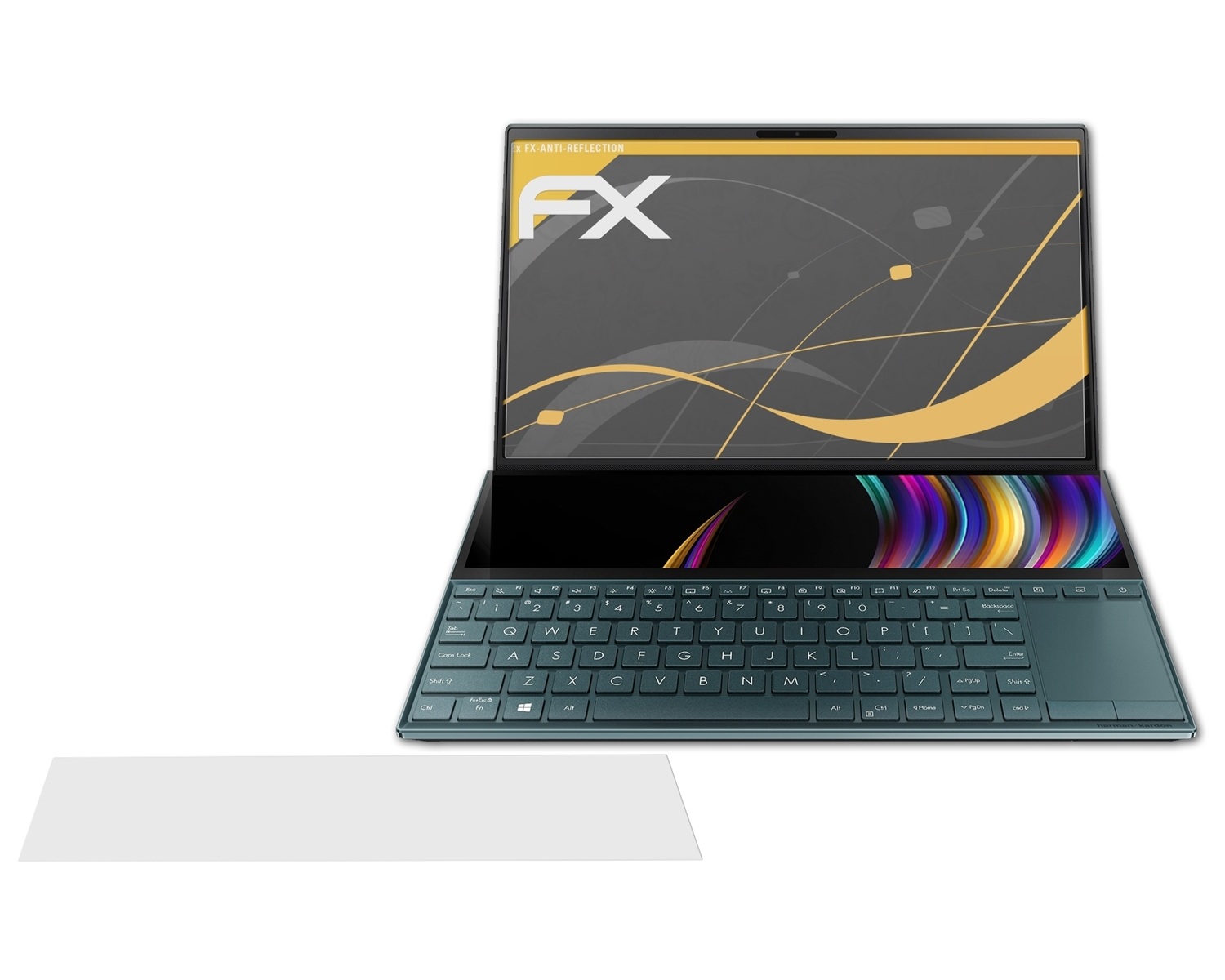 ATFOLIX 2x FX-Antireflex (14 Asus Duo ZenBook inch)) Displayschutz(für