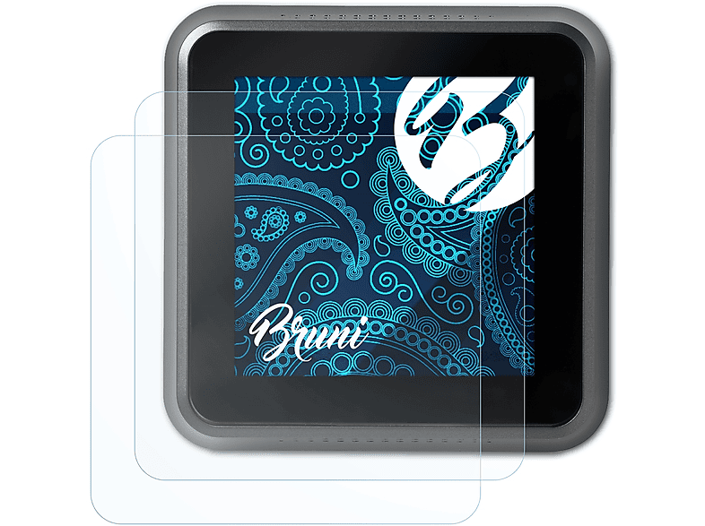 BRUNI 2x Basics-Clear Schutzfolie(für Honeywell Lyric T6 / T6R)