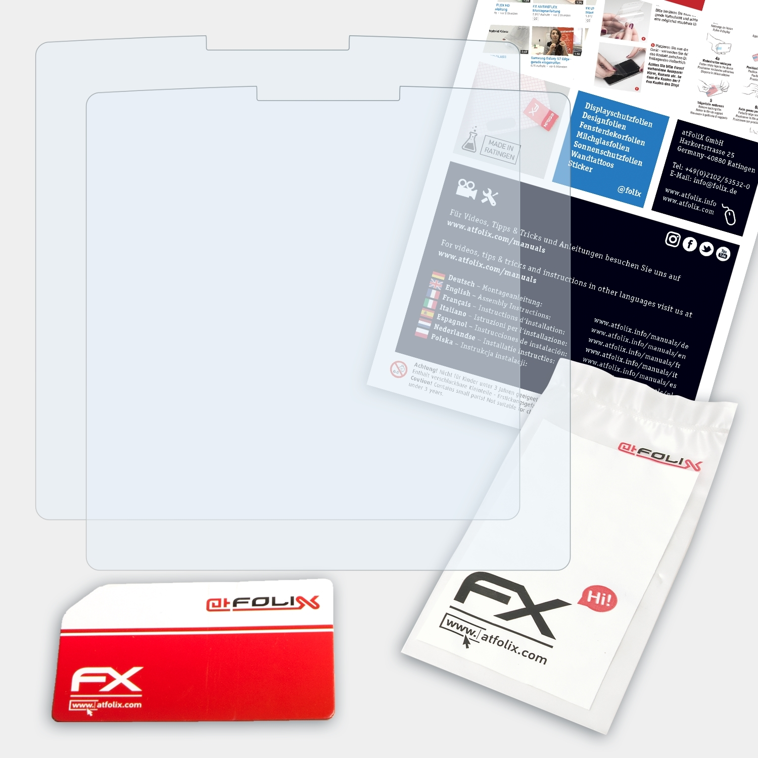 FX-Clear ATFOLIX D-tect Displayschutz(für 2x Bosch 150)