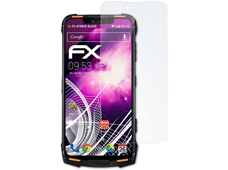 Schutzglas(für Doogee FX-Hybrid-Glass Pro) S90 ATFOLIX