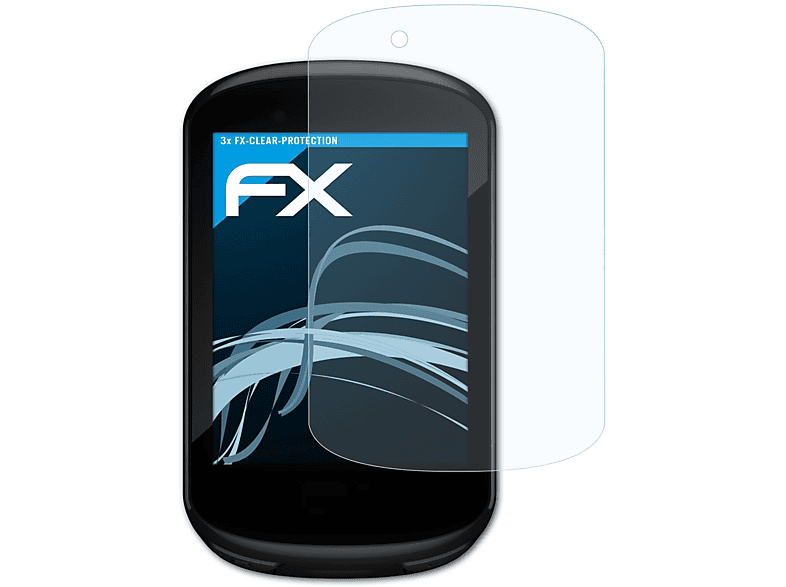 ATFOLIX 3x FX-Clear Displayschutz(für Garmin Edge 830)