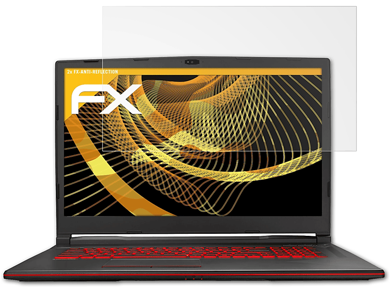 2x FX-Antireflex GL73) Displayschutz(für ATFOLIX MSI