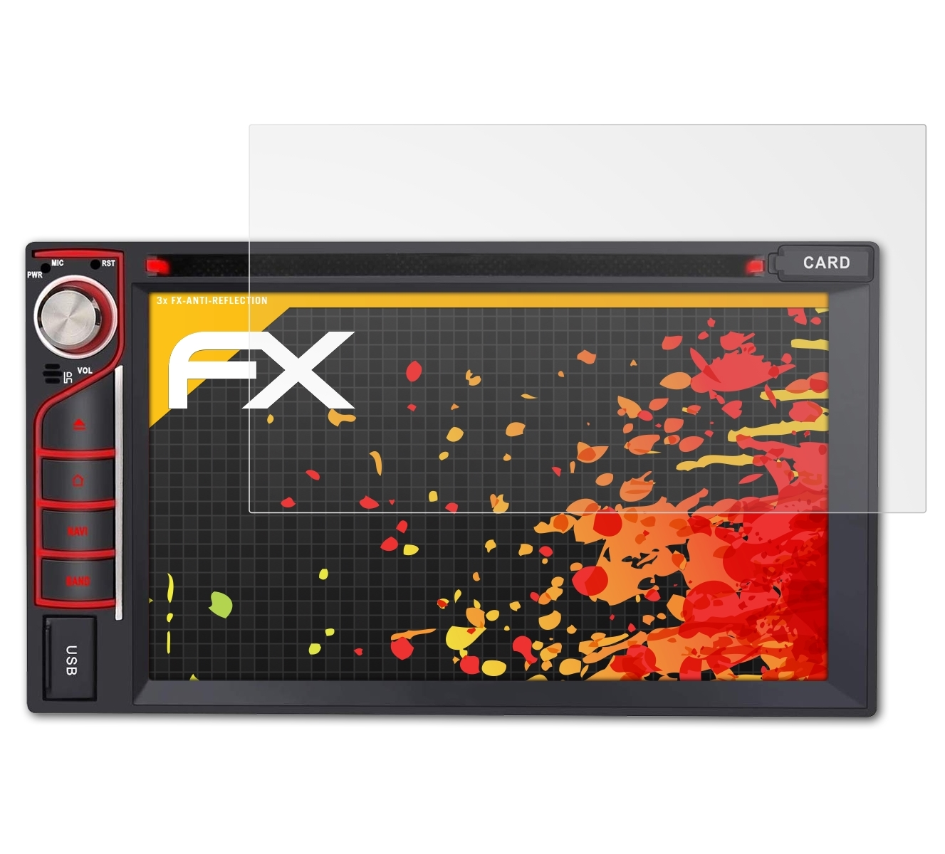 3x FX-Antireflex ATFOLIX 6.2 Inch Pumpkin AA0421B Displayschutz(für (Universal))
