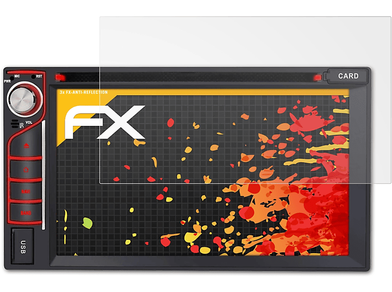 3x FX-Antireflex ATFOLIX 6.2 Inch Pumpkin AA0421B Displayschutz(für (Universal))