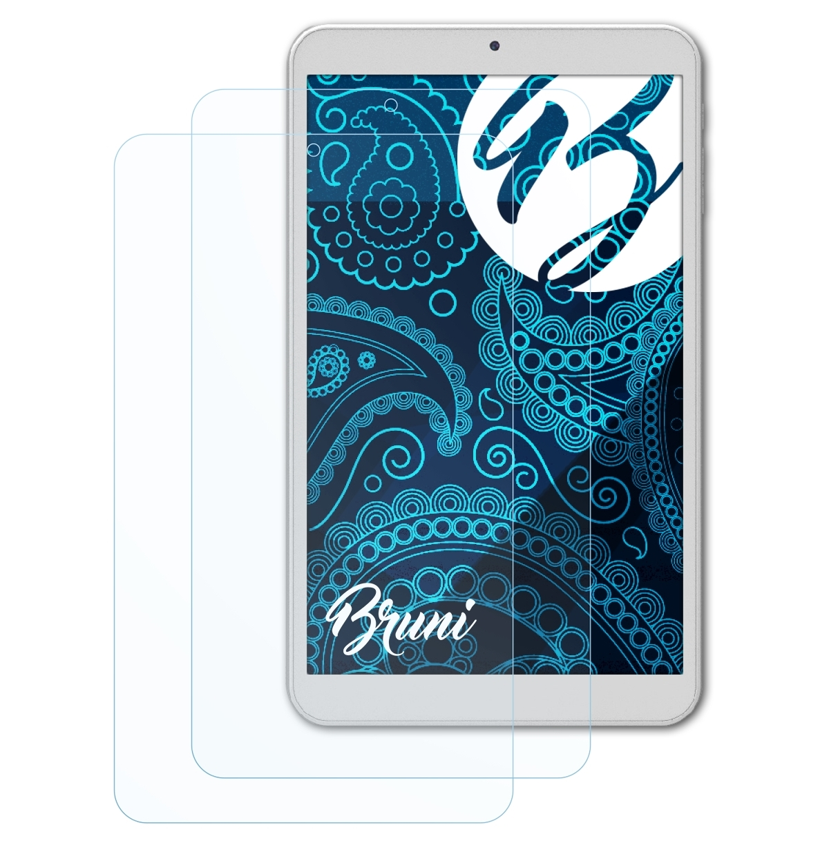 BRUNI 2x Basics-Clear Schutzfolie(für Archos 80 Core WiFi)