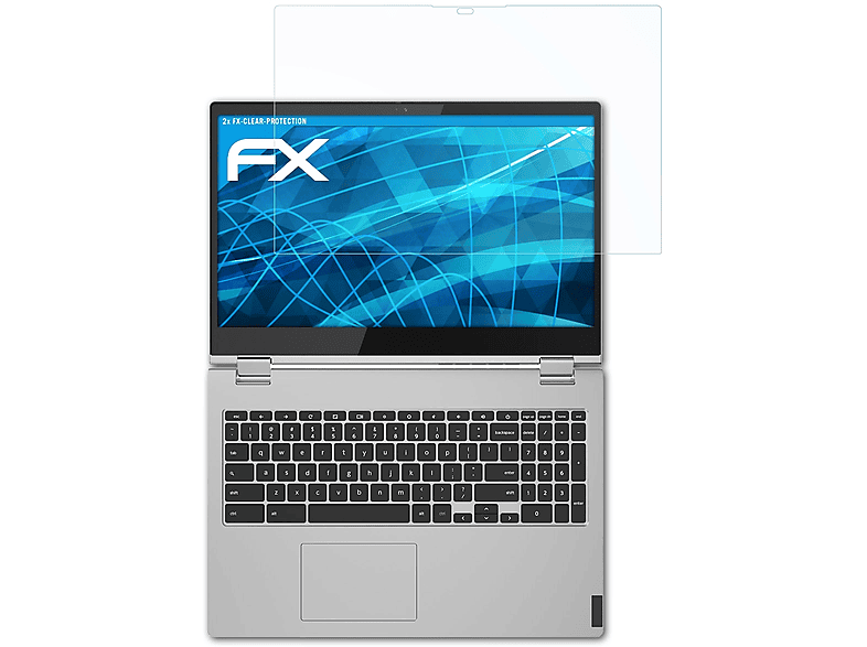 2x C340 Displayschutz(für ATFOLIX FX-Clear (15 Chromebook inch)) Lenovo