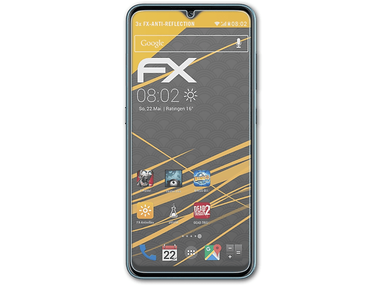 ATFOLIX 3x FX-Antireflex Displayschutz(für Nokia 2.3)