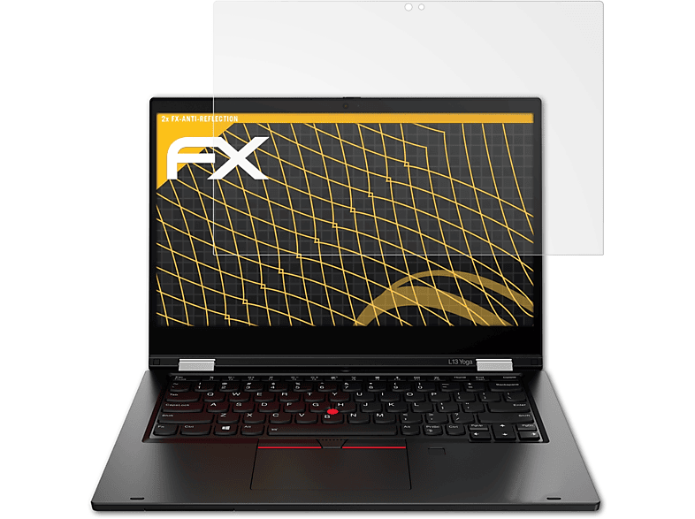ATFOLIX 2x FX-Antireflex Displayschutz(für Yoga) ThinkPad Lenovo L13