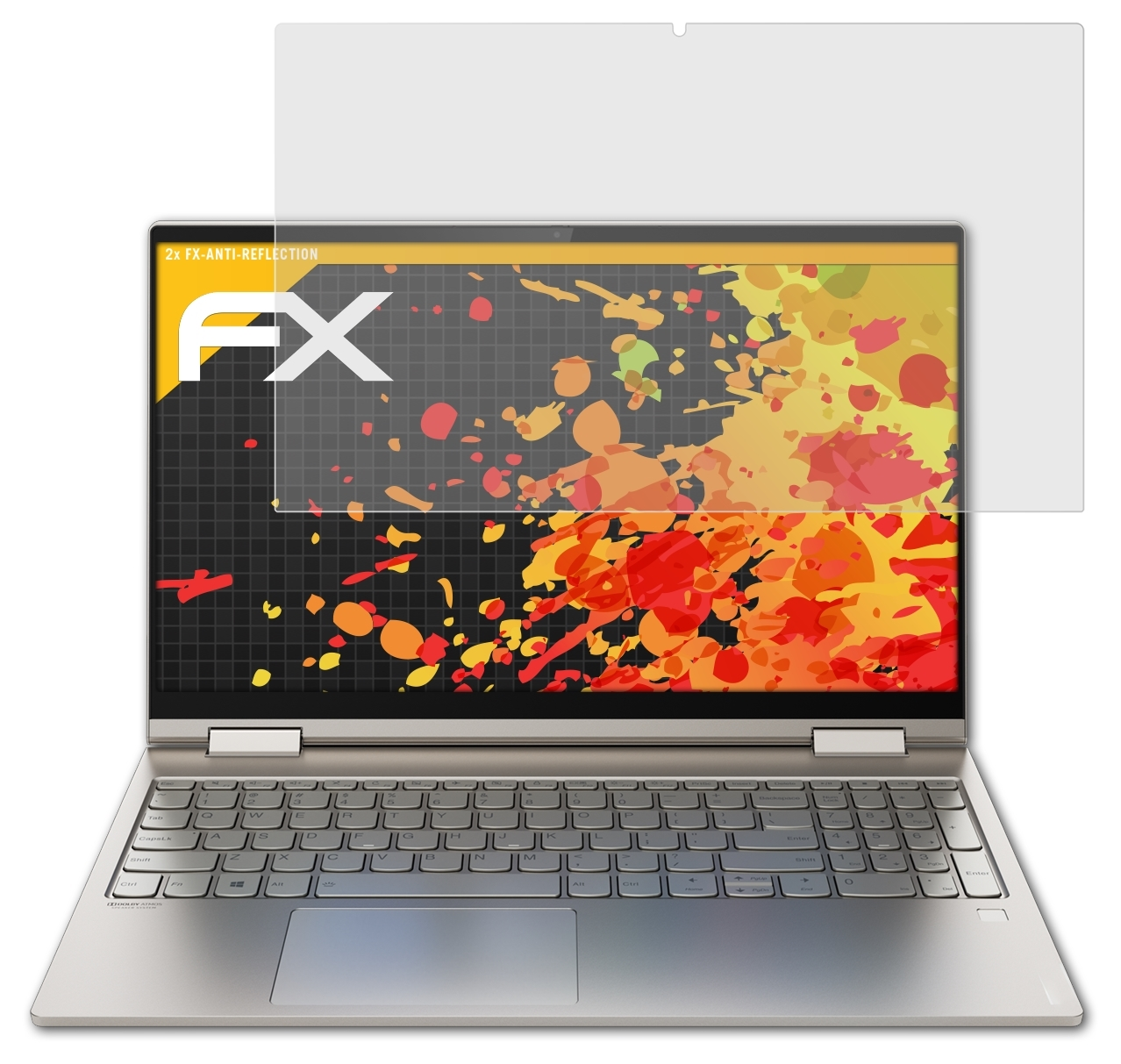 ATFOLIX 2x FX-Antireflex (15 Lenovo Inch)) Yoga C740 Displayschutz(für