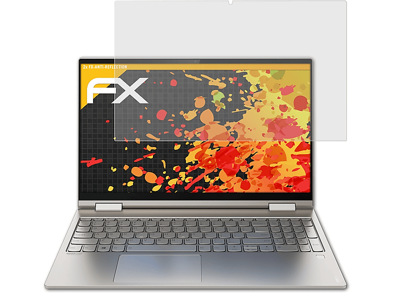 ATFOLIX 2x FX-Antireflex Displayschutz(für Lenovo Yoga C740 (15 Inch))