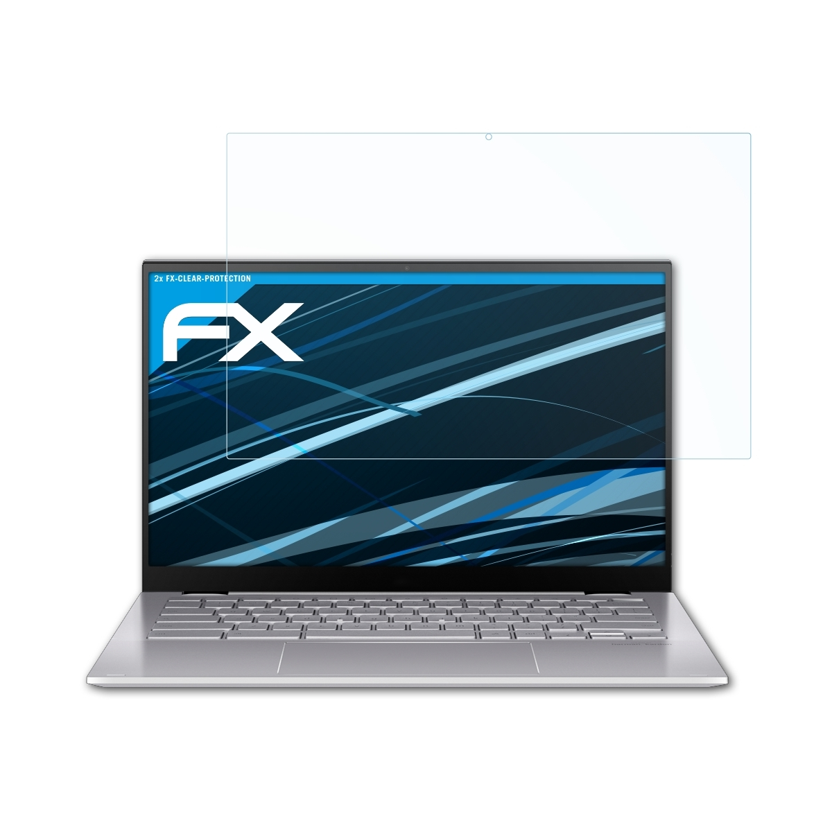 ATFOLIX 2x FX-Clear Displayschutz(für Asus (C436FA)) Chromebook C436 Flip