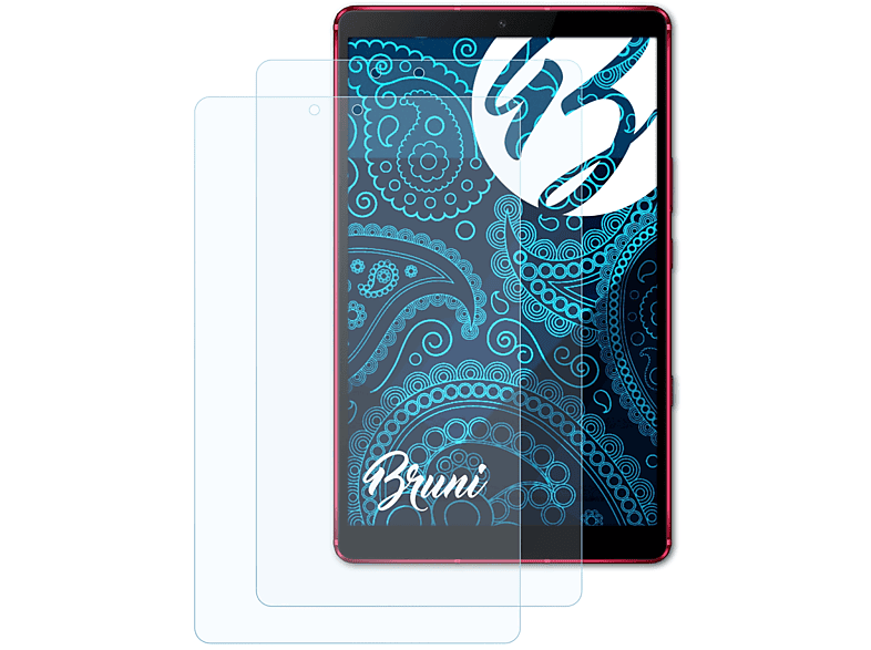 BRUNI 2x Basics-Clear Schutzfolie(für Huawei MediaPad M6 Turbo 8.4)