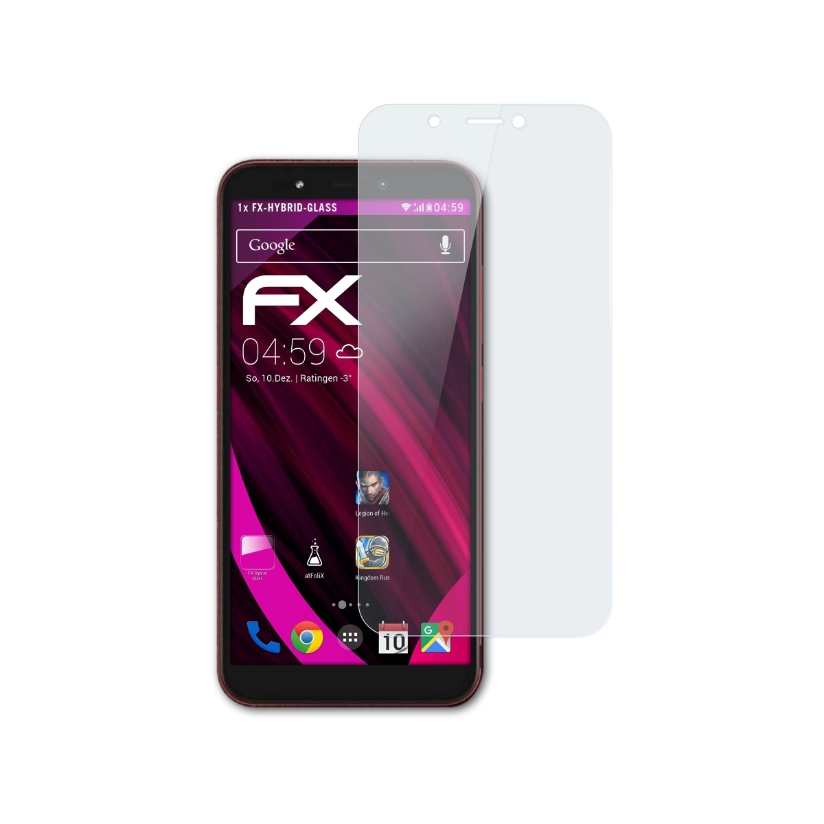 ATFOLIX FX-Hybrid-Glass Schutzglas(für Nokia C1)