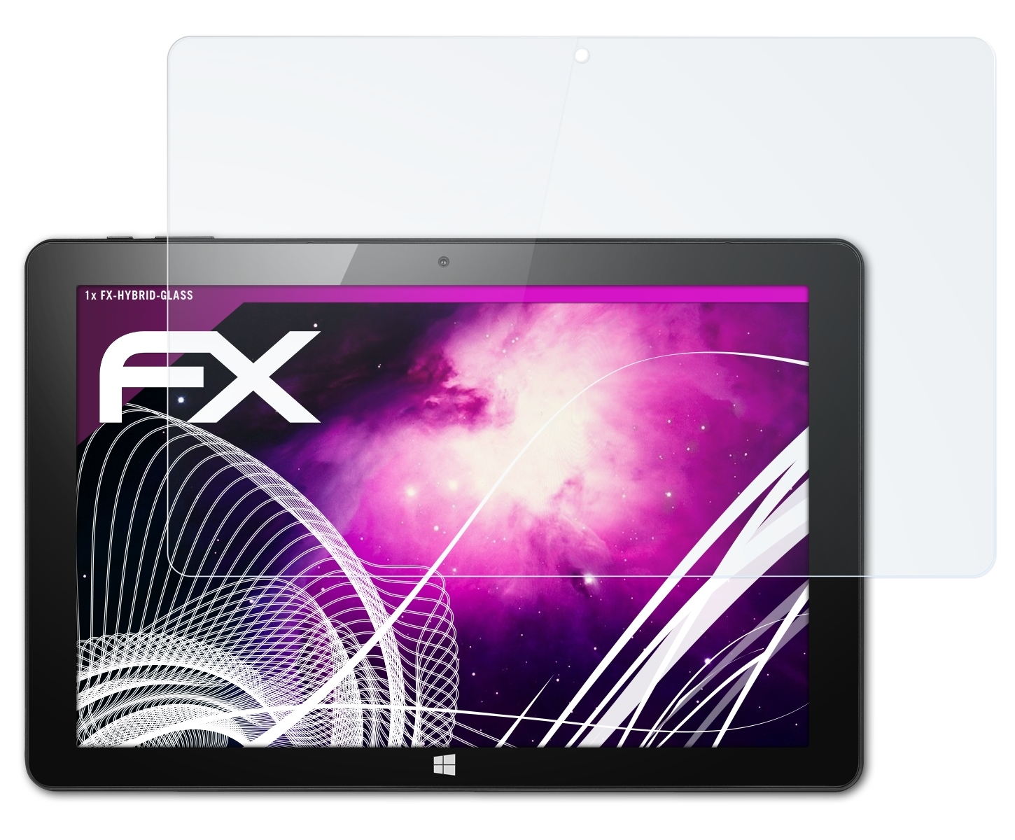 ATFOLIX FX-Hybrid-Glass Schutzglas(für CSL Panther Tab 10)