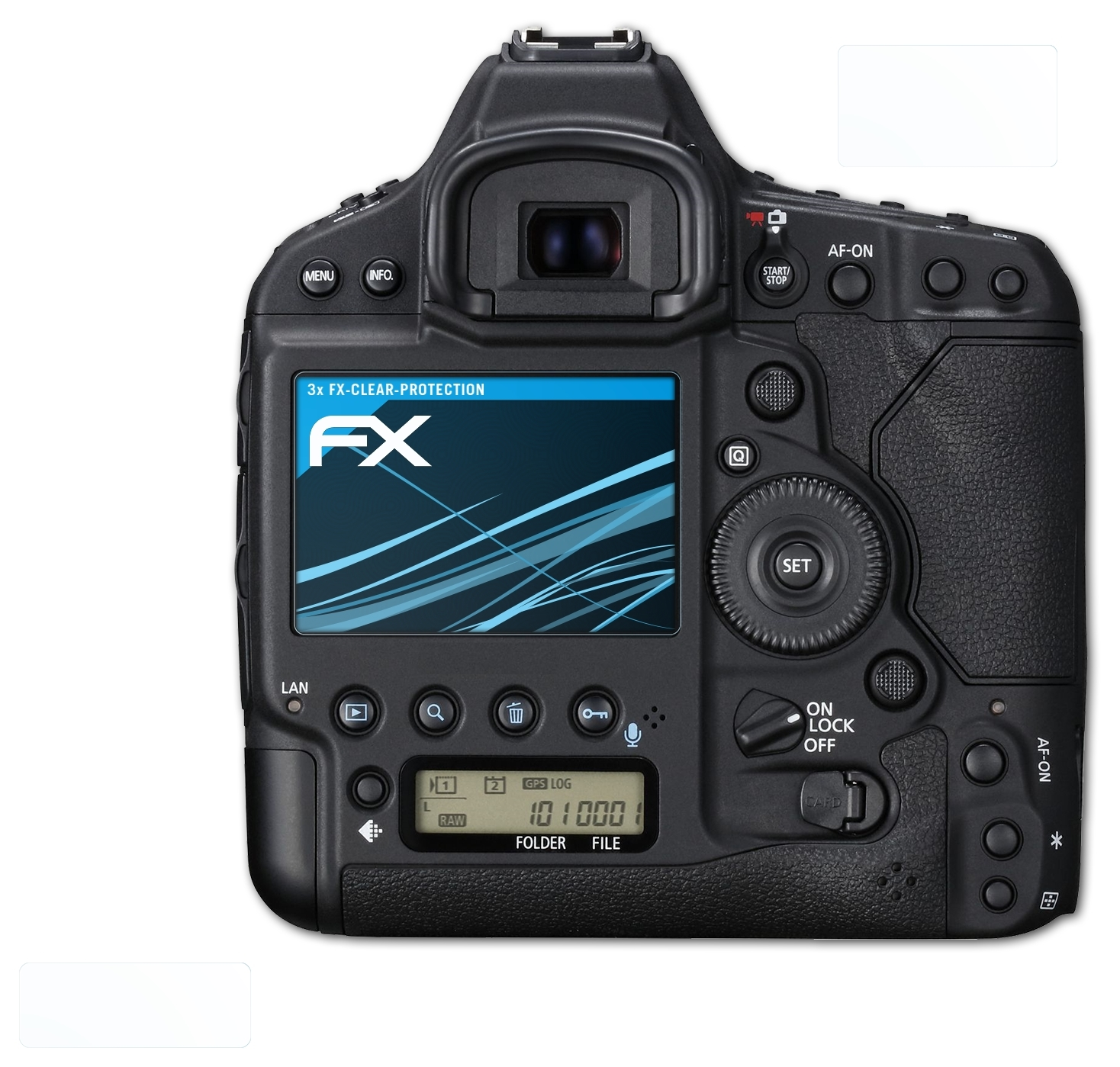Mark 3x FX-Clear III) Displayschutz(für EOS-1D X ATFOLIX Canon