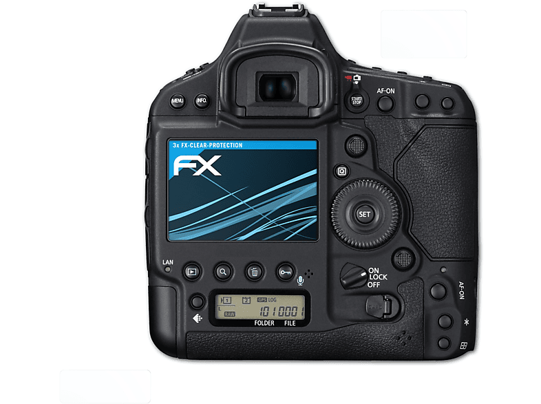 ATFOLIX 3x FX-Clear Displayschutz(für Mark X Canon III) EOS-1D