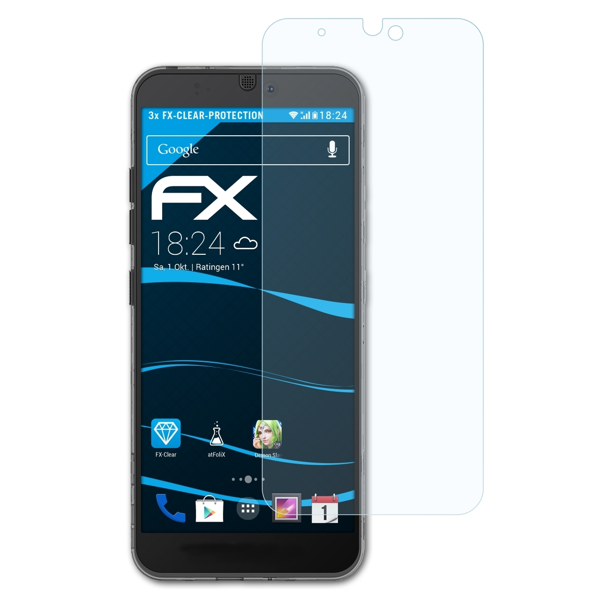 ATFOLIX Fairphone 3x FX-Clear 3) Displayschutz(für