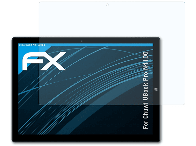 UBook Pro 2x Displayschutz(für ATFOLIX FX-Clear Chuwi N4100)