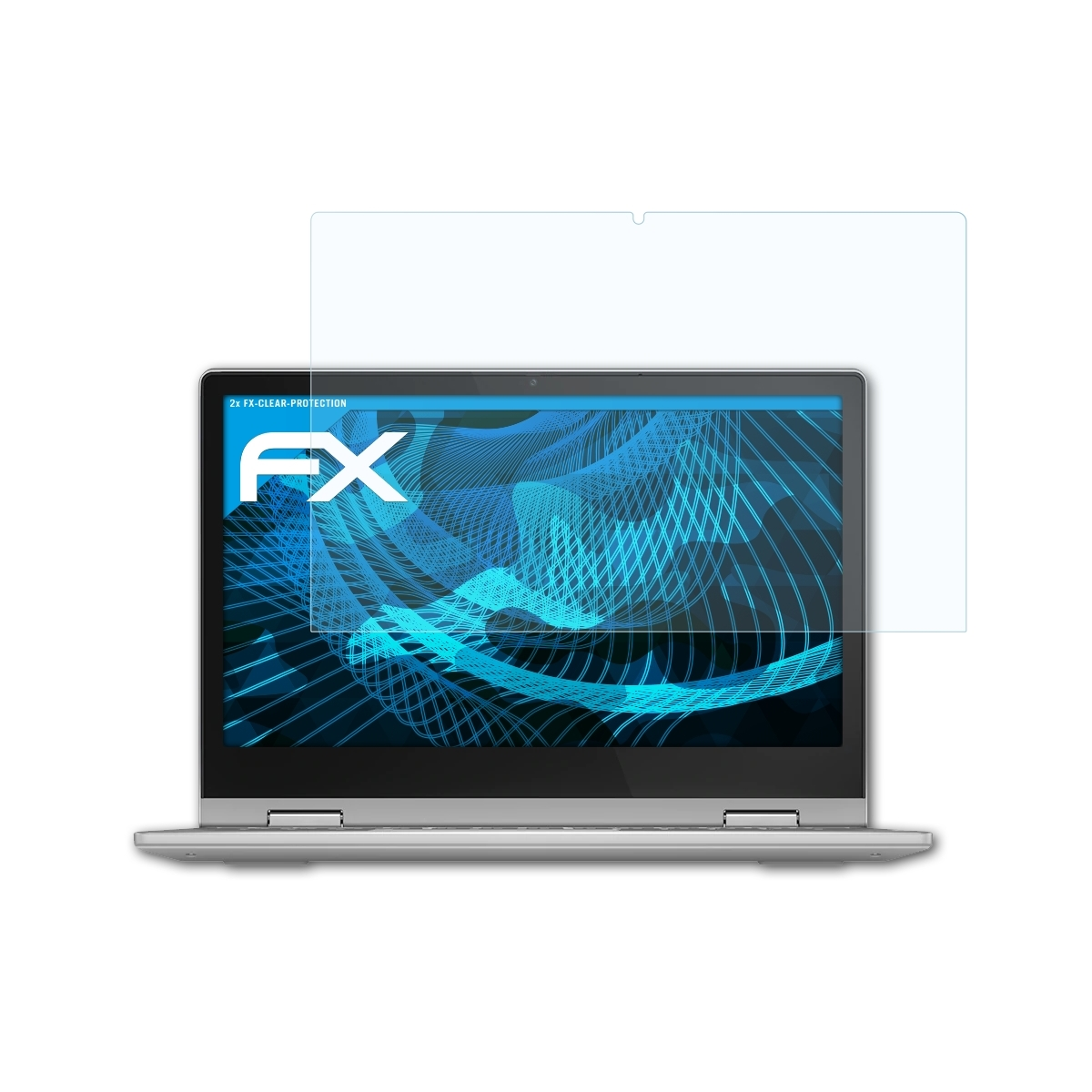ATFOLIX 2x FX-Clear Displayschutz(für Flex Lenovo 3) IdeaPad