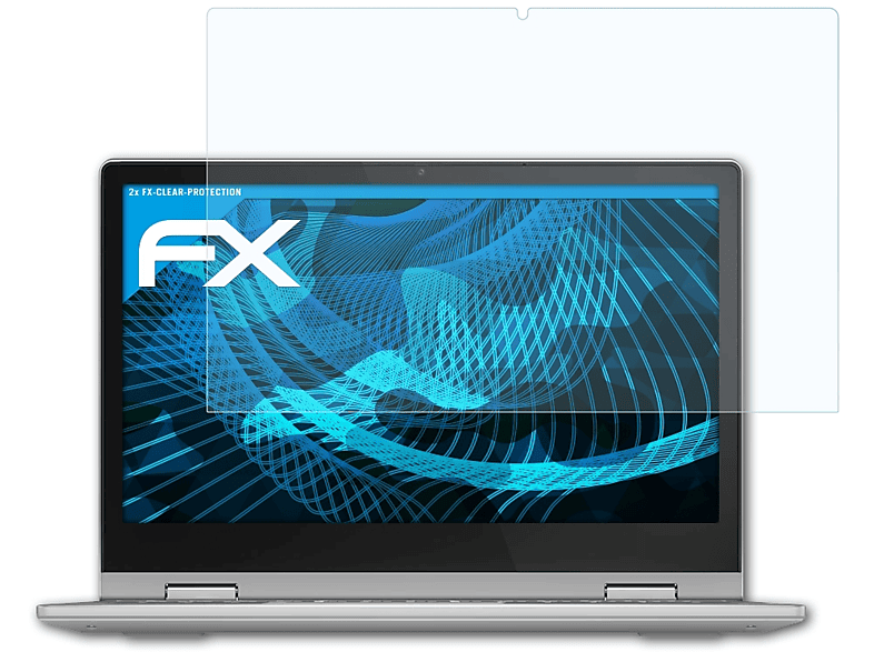 ATFOLIX 2x FX-Clear Displayschutz(für Flex Lenovo 3) IdeaPad