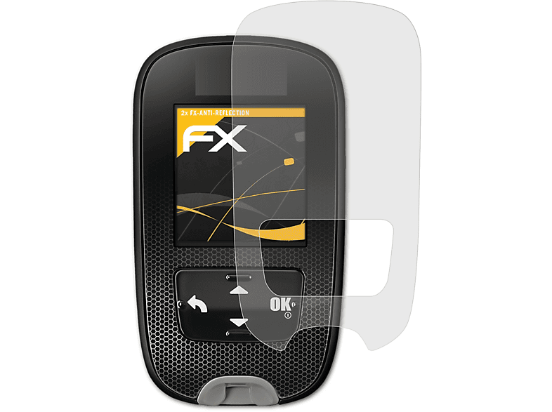 ATFOLIX 2x FX-Antireflex Displayschutz(für Accu Chek Guide)