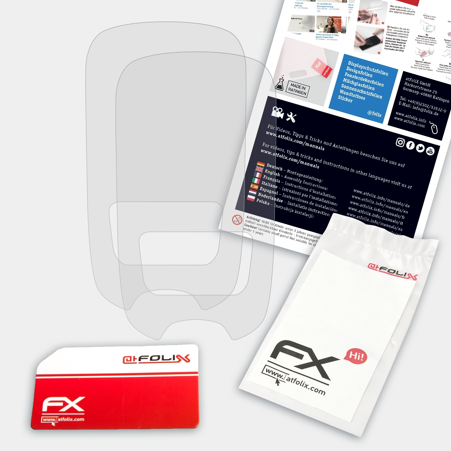 Displayschutz(für Chek Guide) ATFOLIX 2x Accu FX-Antireflex