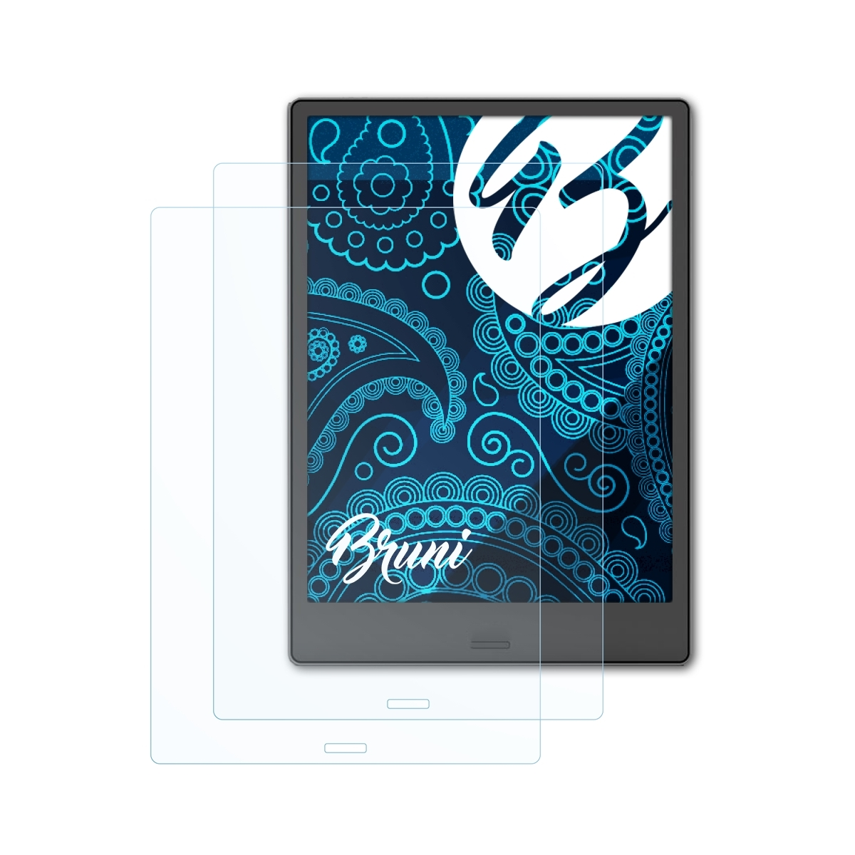 BRUNI 2x Basics-Clear Schutzfolie(für BOOX Pro) Note