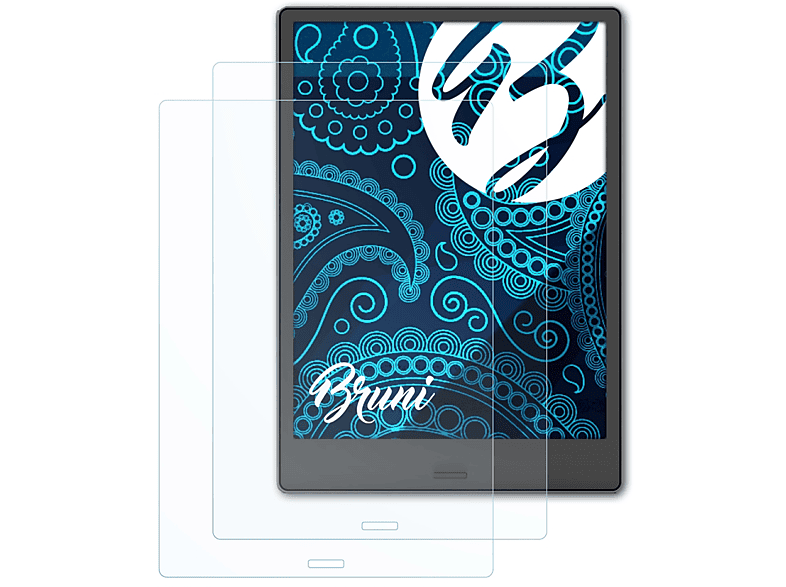 BRUNI 2x Basics-Clear Schutzfolie(für BOOX Note Pro)