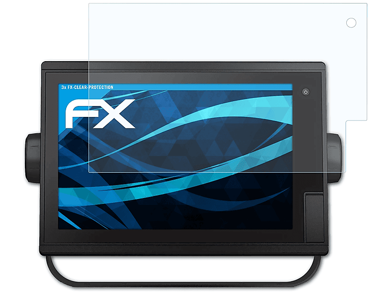 Displayschutz(für (12 1222xsv Garmin ATFOLIX Plus 3x GPSMap FX-Clear Inch))