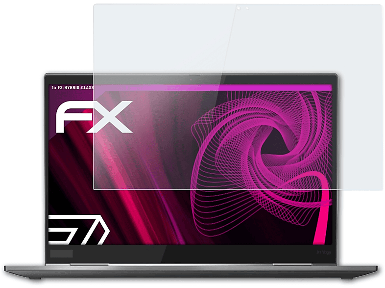 ATFOLIX FX-Hybrid-Glass Schutzglas(für Lenovo Gen. Yoga ThinkPad (5th X1 2020))