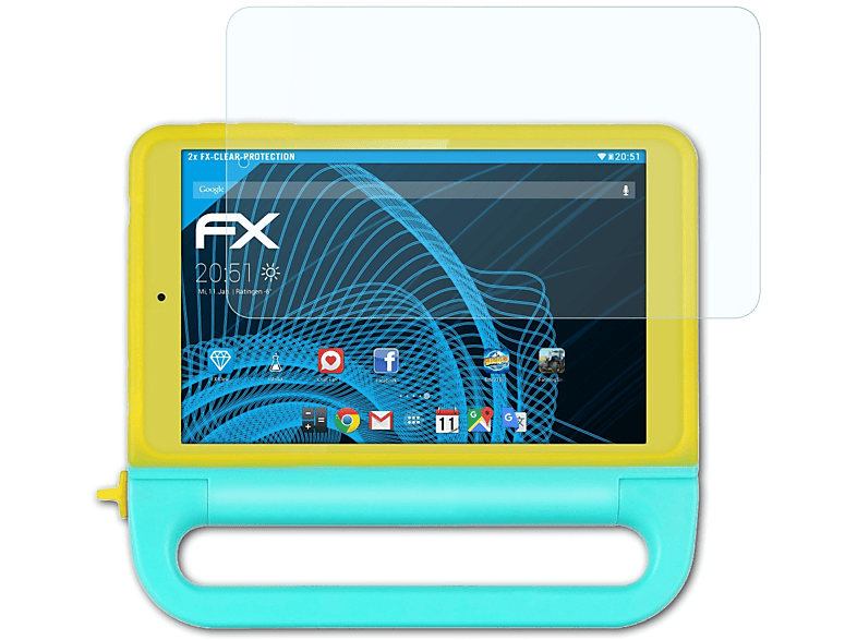 ATFOLIX 2x Touch Dragon Displayschutz(für K8) FX-Clear