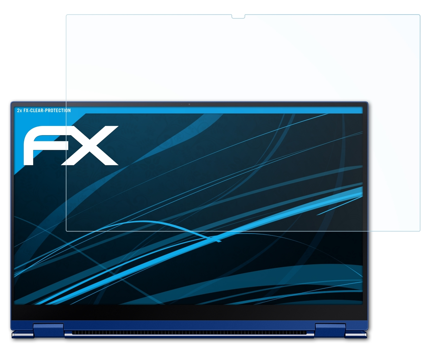 ATFOLIX 2x FX-Clear Displayschutz(für Samsung inch)) Book (13 Flex Galaxy