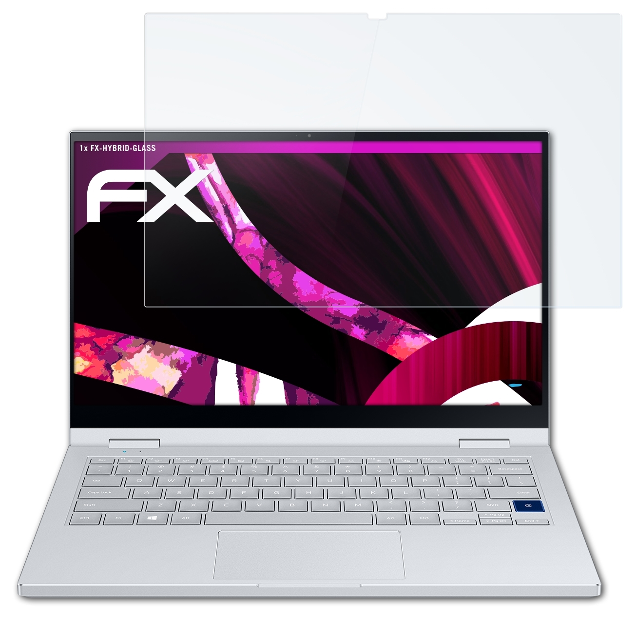 ATFOLIX FX-Hybrid-Glass Schutzglas(für Samsung Galaxy Book alpha (13 inch)) Flex