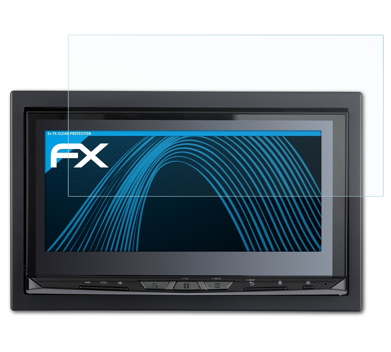 ATFOLIX 3x FX-Clear Displayschutz(für Pioneer Avic-Z930DAB)