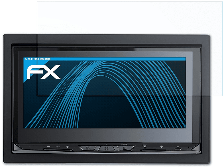 ATFOLIX 3x FX-Clear Displayschutz(für Pioneer Avic-Z930DAB)